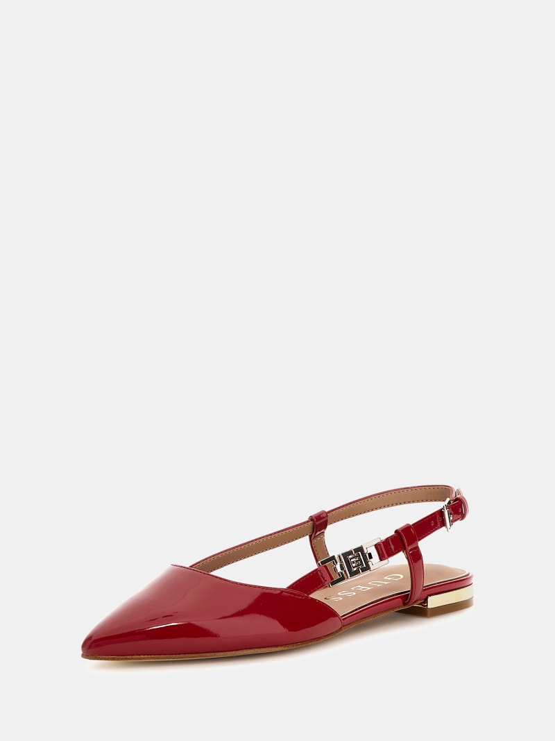 Lakierowane czółenka slingback linia Franie Kobieta | GUESS® Przeszłe ...