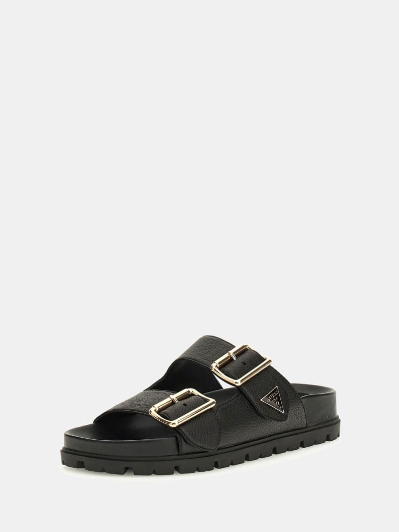 GUESS® Sandales Fasten cuir véritable Femme