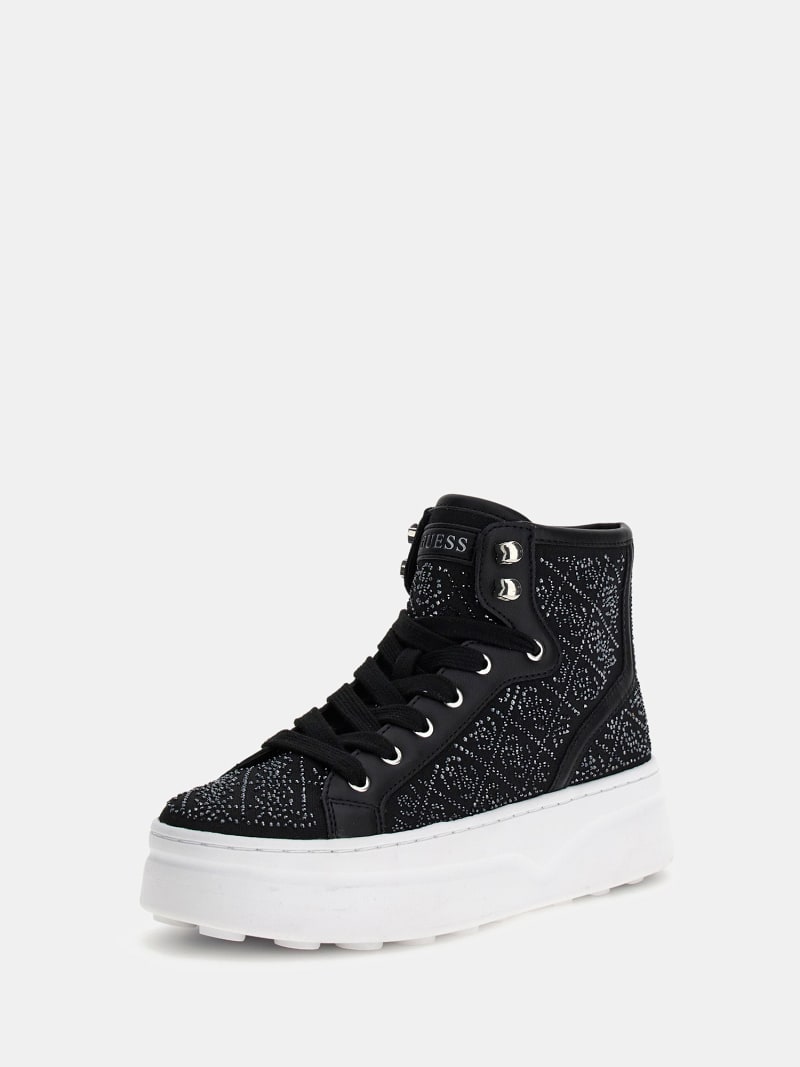 GUESS Queenly hoge sneakers met 4G logo met stras
