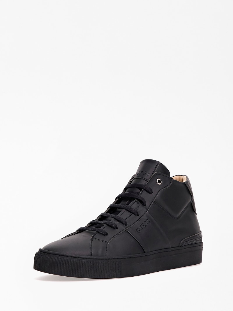 Faux leather high top sneakers new arrivals