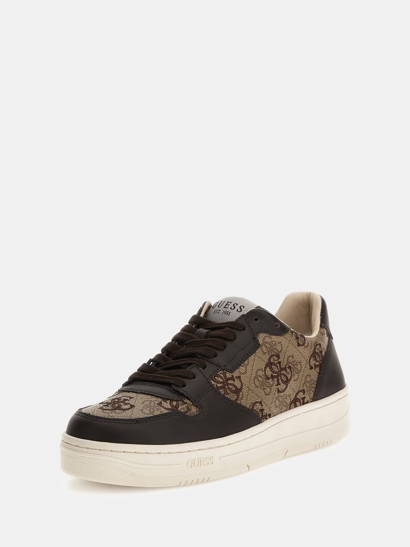 GUESS® Ancona mixed-leather sneakers Men