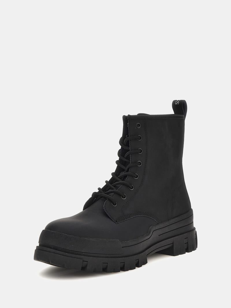 GUESS Cesena mixed leather ankle boots Men