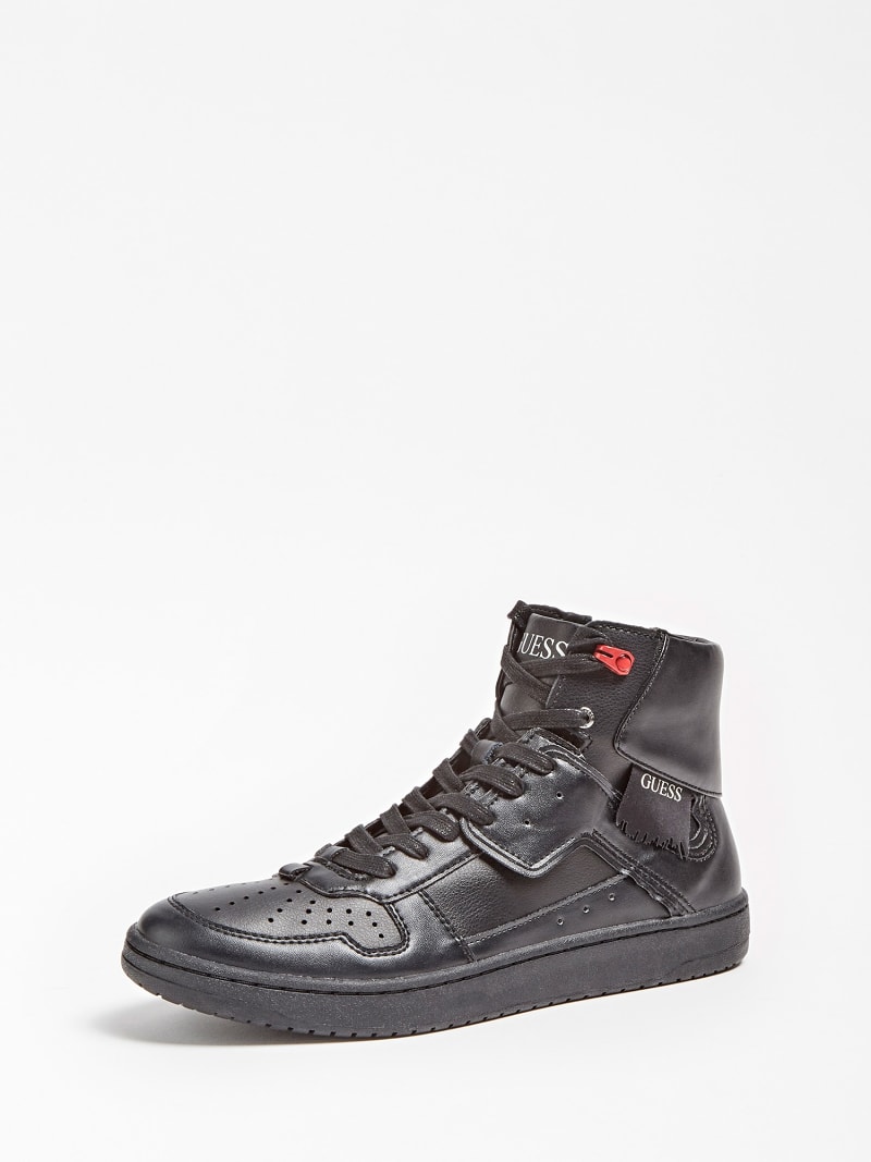 Dunk Leather High Top Sneaker Guess Official Online Store