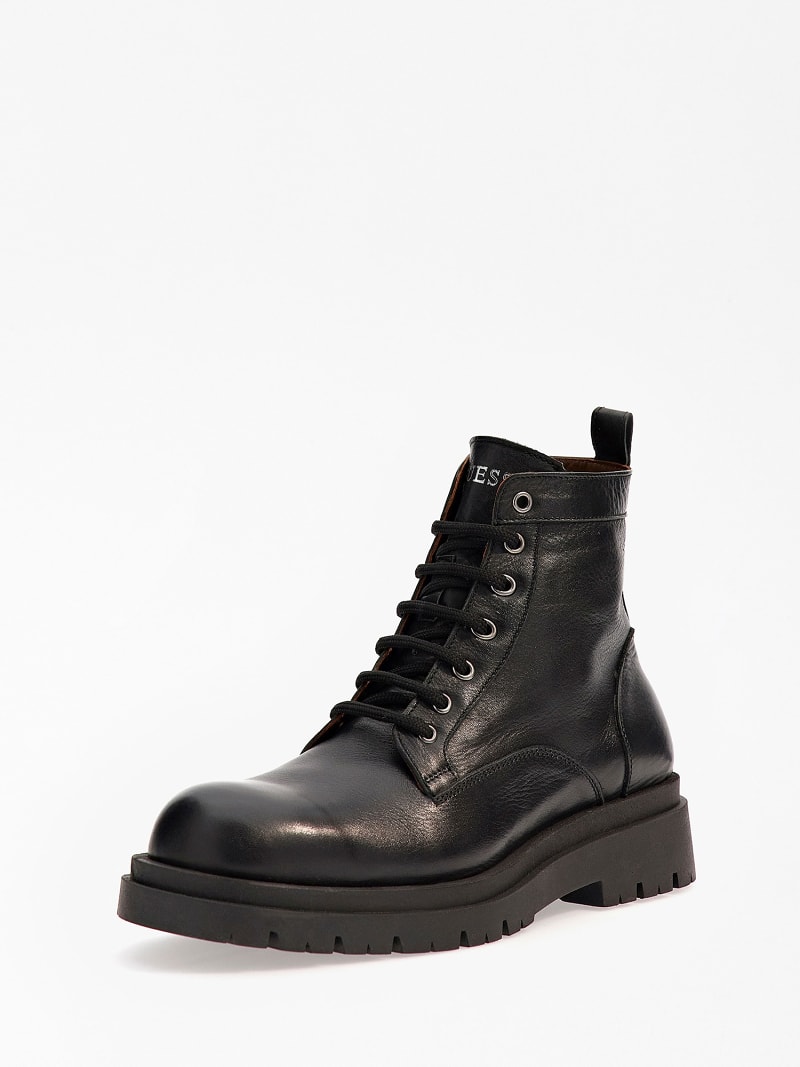 Real leather Pisa combat boots