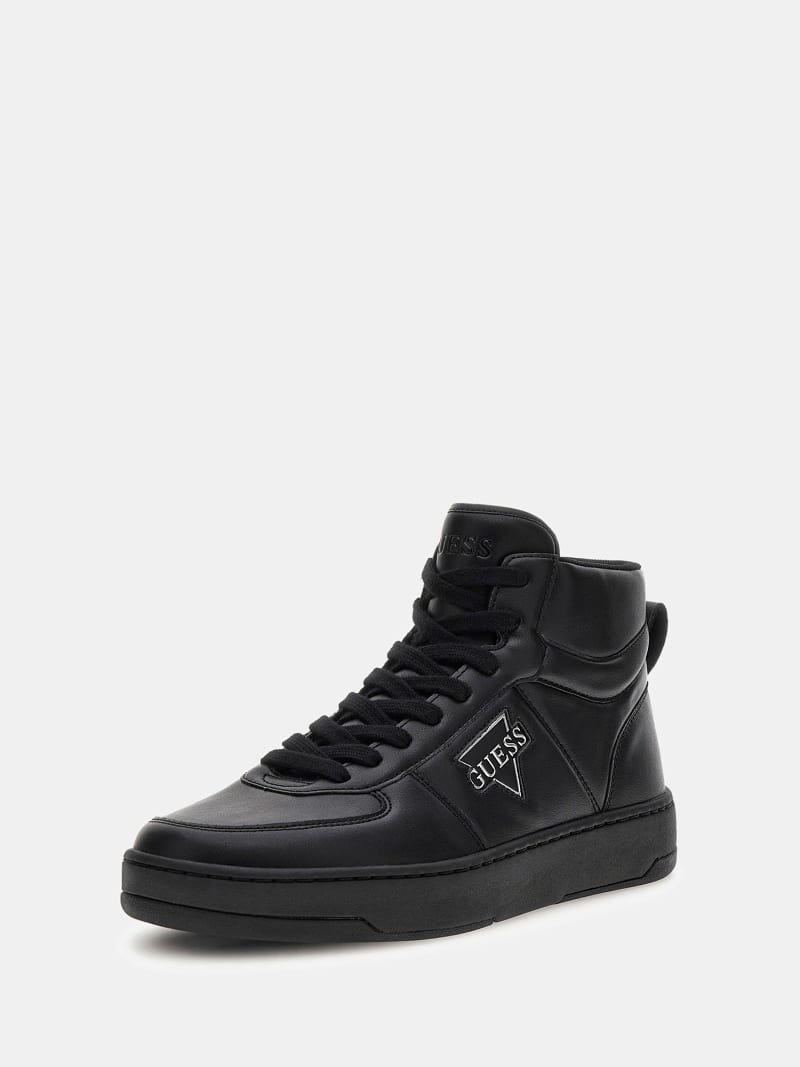 Emporio Armani Faux Leather High Top Sneakers GUESS® Venice
