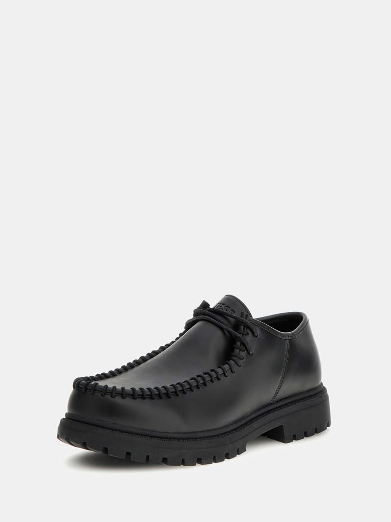 Lace up moccasin shoes top