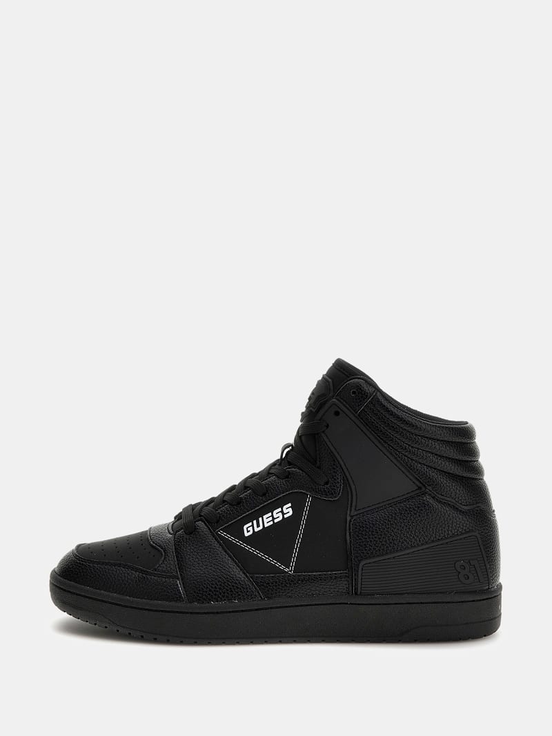 Black high top sneakers for men top