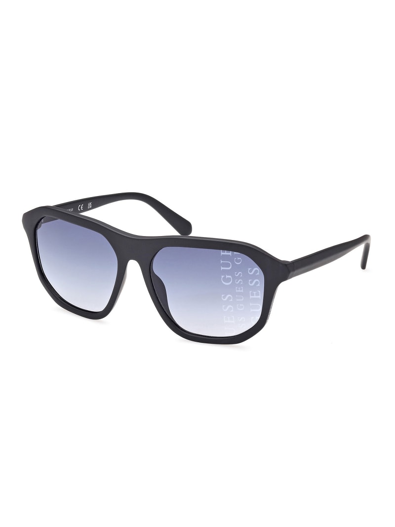 Guess Gray Resin Sunglasses