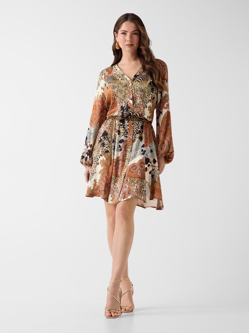 Marciano fit-and-flare mini dress
