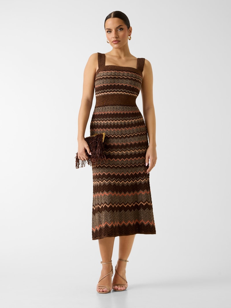 Marciano knitted lurex dress