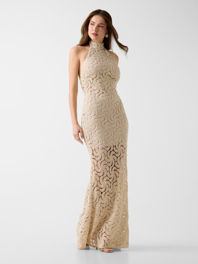 Marciano openwork textured dress
