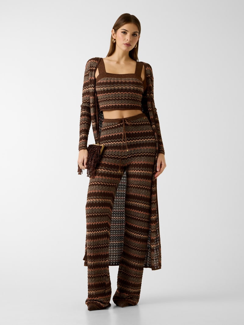 Marciano knitted lurex cardigan