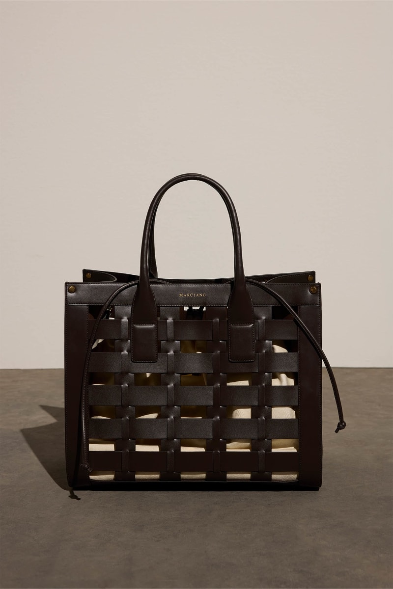 Marciano woven shopper