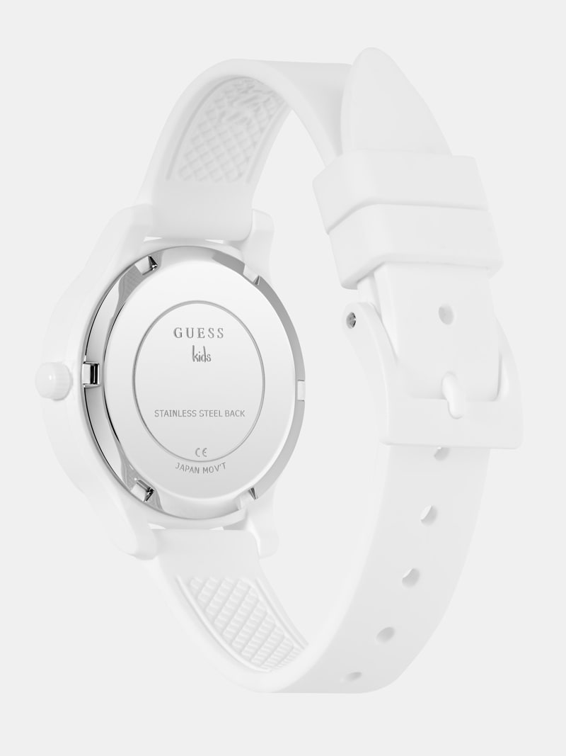 GUESS Orologio Da Donna U1399L2M - Quadrante Bianco 40mm, Cinturino Bianco, Movimento Analogico, Resistenza 30m