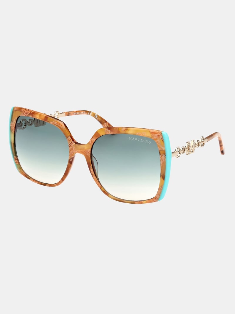 Marciano quadratische Sonnenbrille