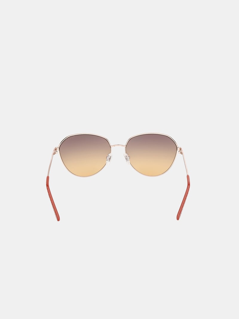Lunettes De Soleil Guess GU00148 - Monture Dorée Pale Gold, Taille 60/16/135, Neuves Avec étiquettes