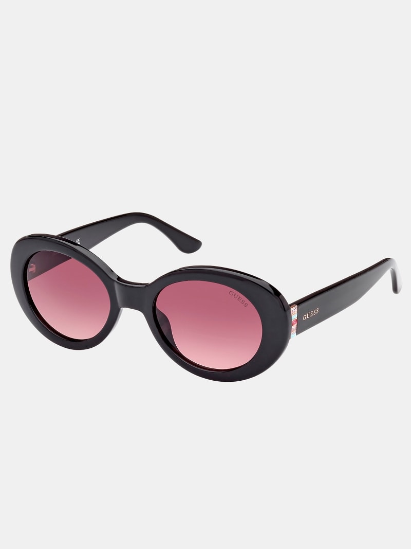 Guess round sunglasses discount