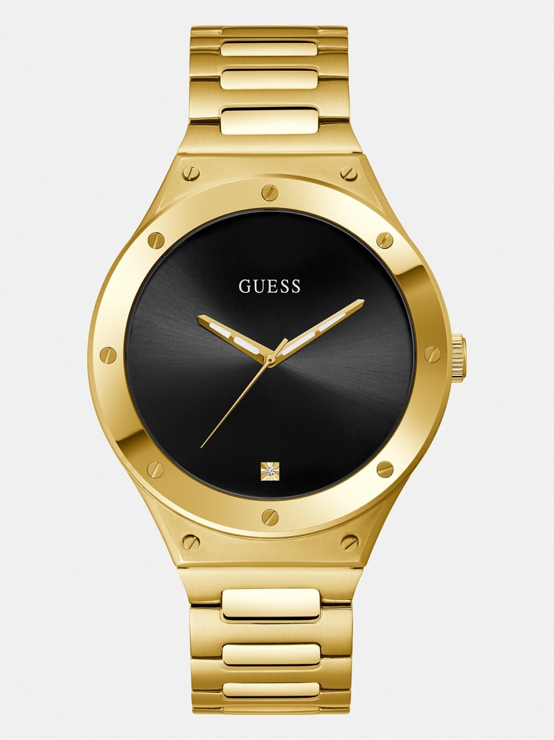 Guess stainless steel discount back water resistant