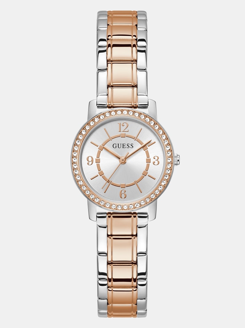 Guess confetti watch rose gold hotsell