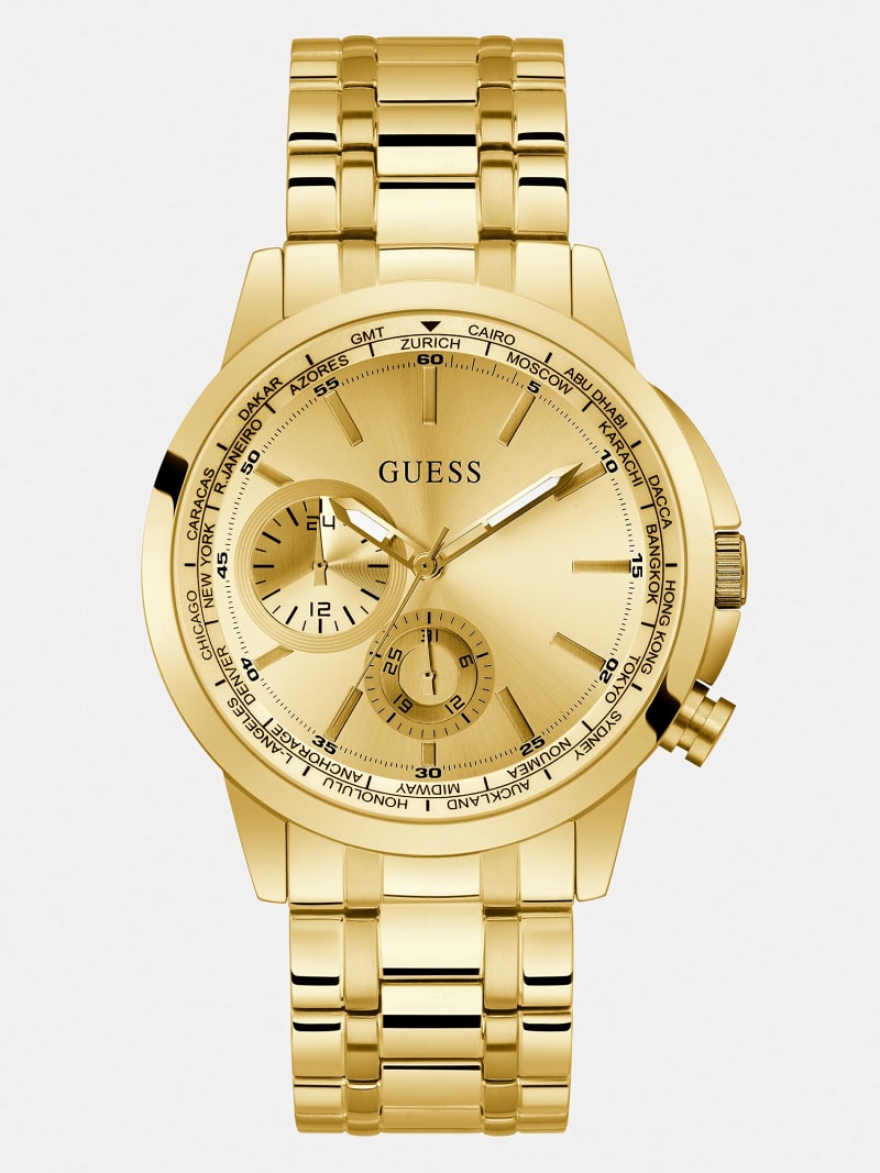 Golden colour watch mens deals