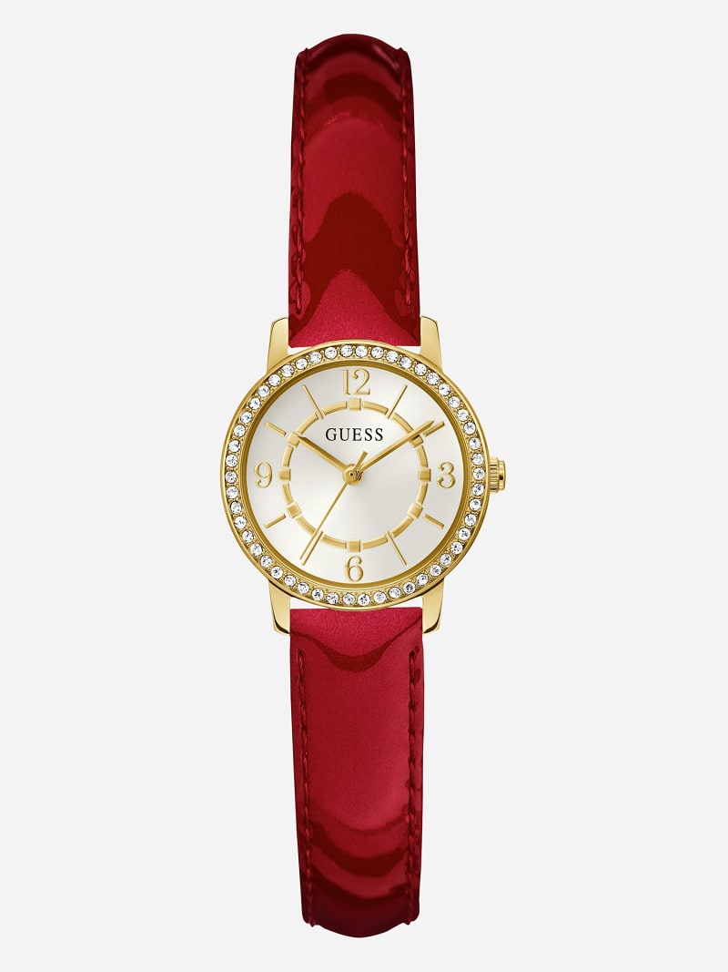 Montre analogique vernie