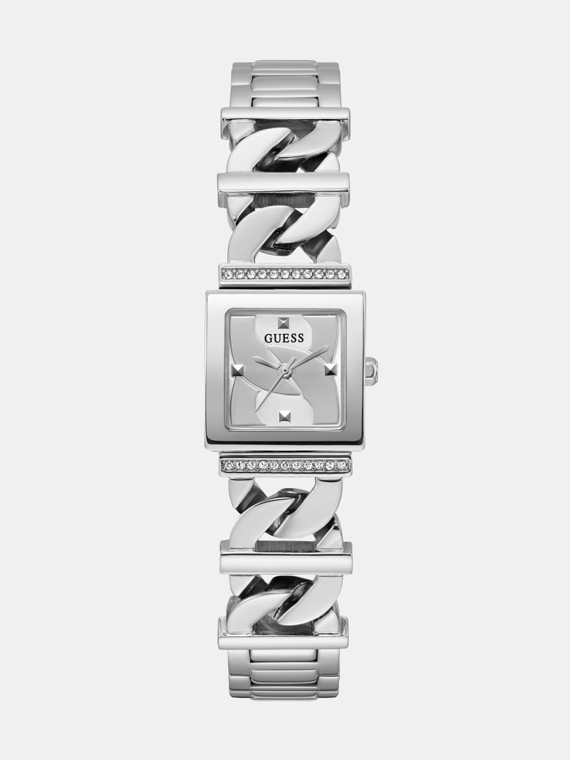 GUESS Reloj analogico con detalle de cadena Mujer
