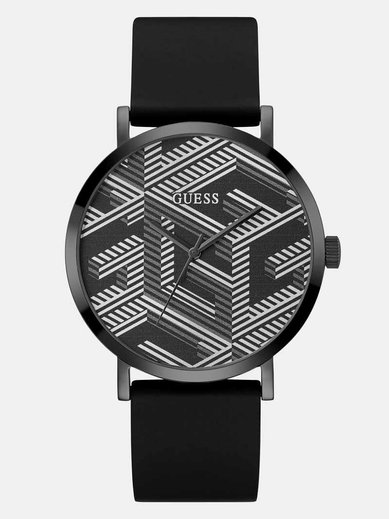 Analog-Armbanduhr mit G-Cube-Print