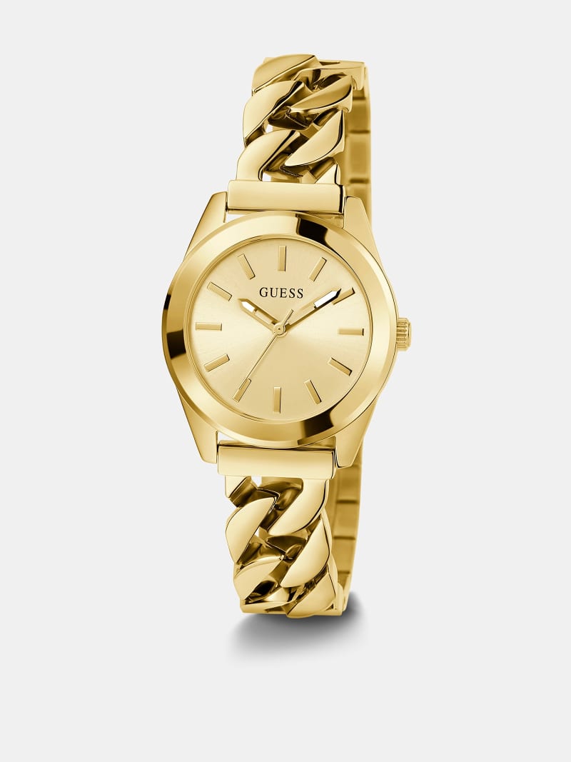 GUESS Reloj analogico de acero inoxidable Mujer