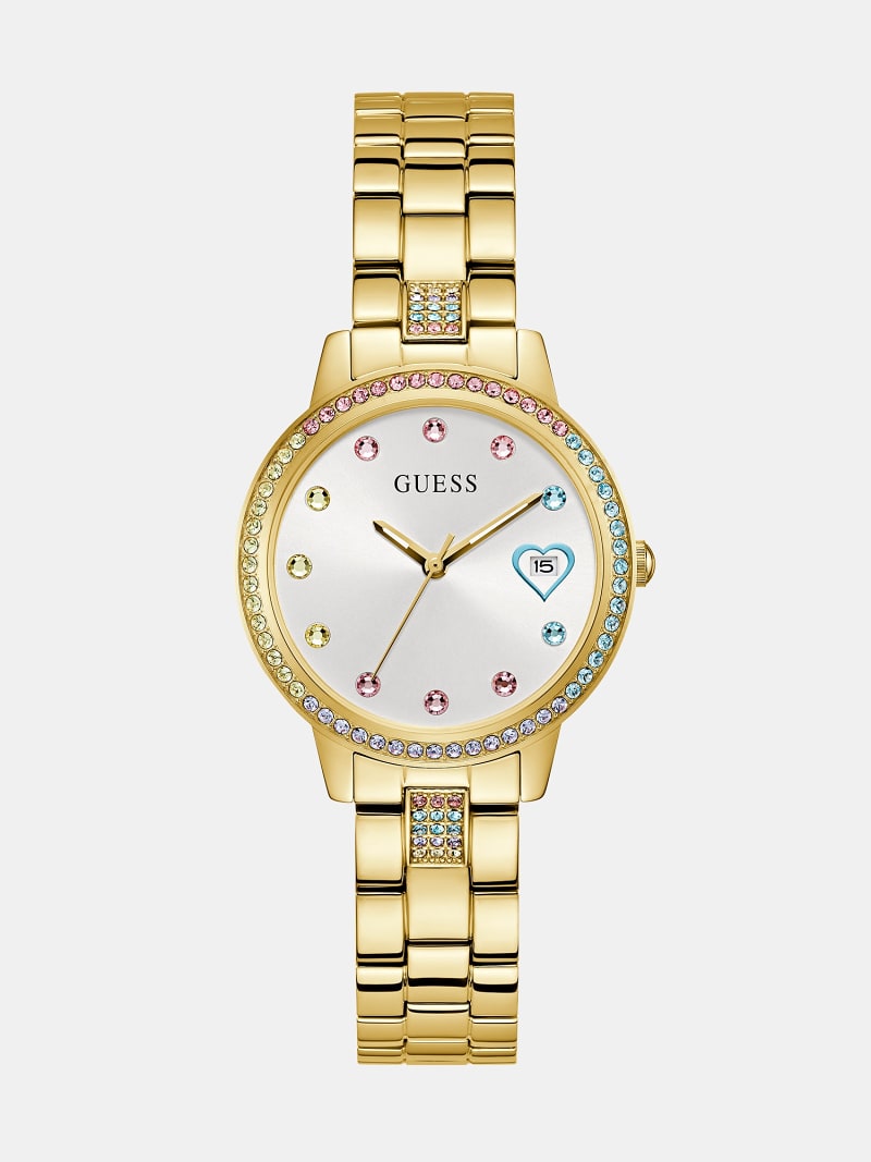 GUESS® Analoog horloge met kristallen Dames