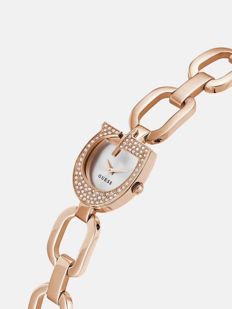 Montre Femme GUESS Rock Candy Cuir Noir - Étanche 100m, Quartz, Avec étiquettes