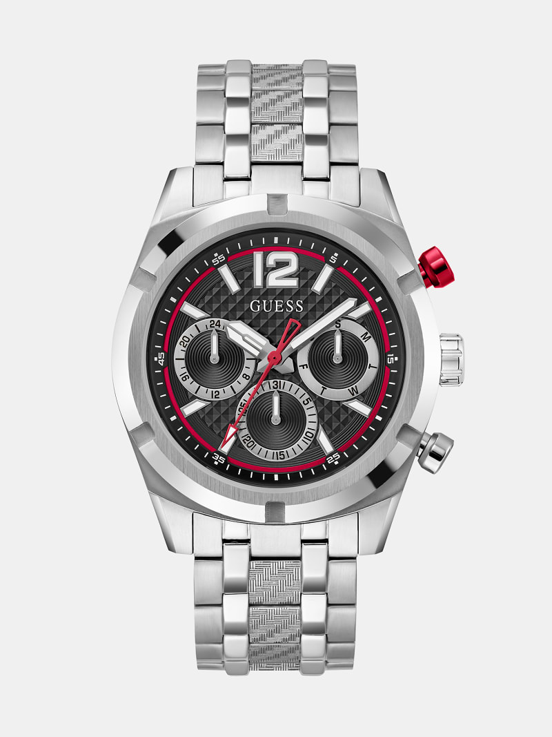 GUESS Reloj multifuncion de acero inoxidable Hombre