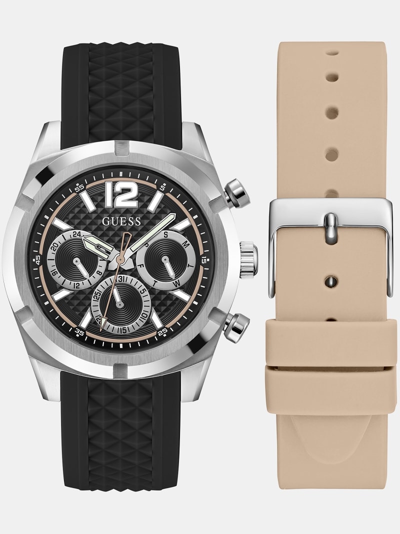 Multi-function watch with interchangeable strap