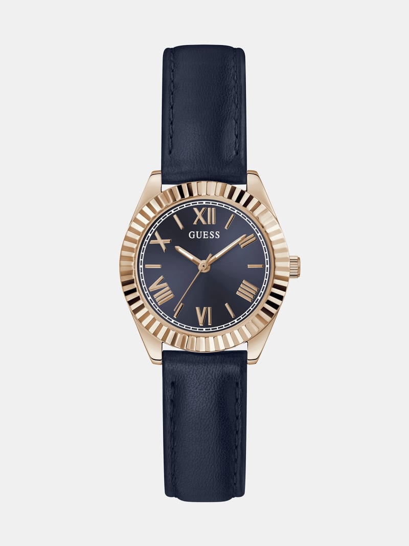 Orologio analogico vera pelle