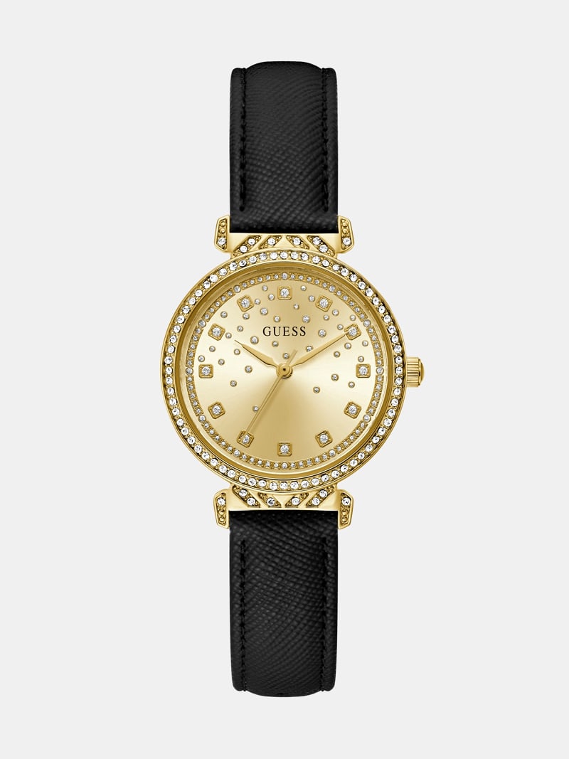 GUESS® Orologio analogico vera pelle Donna