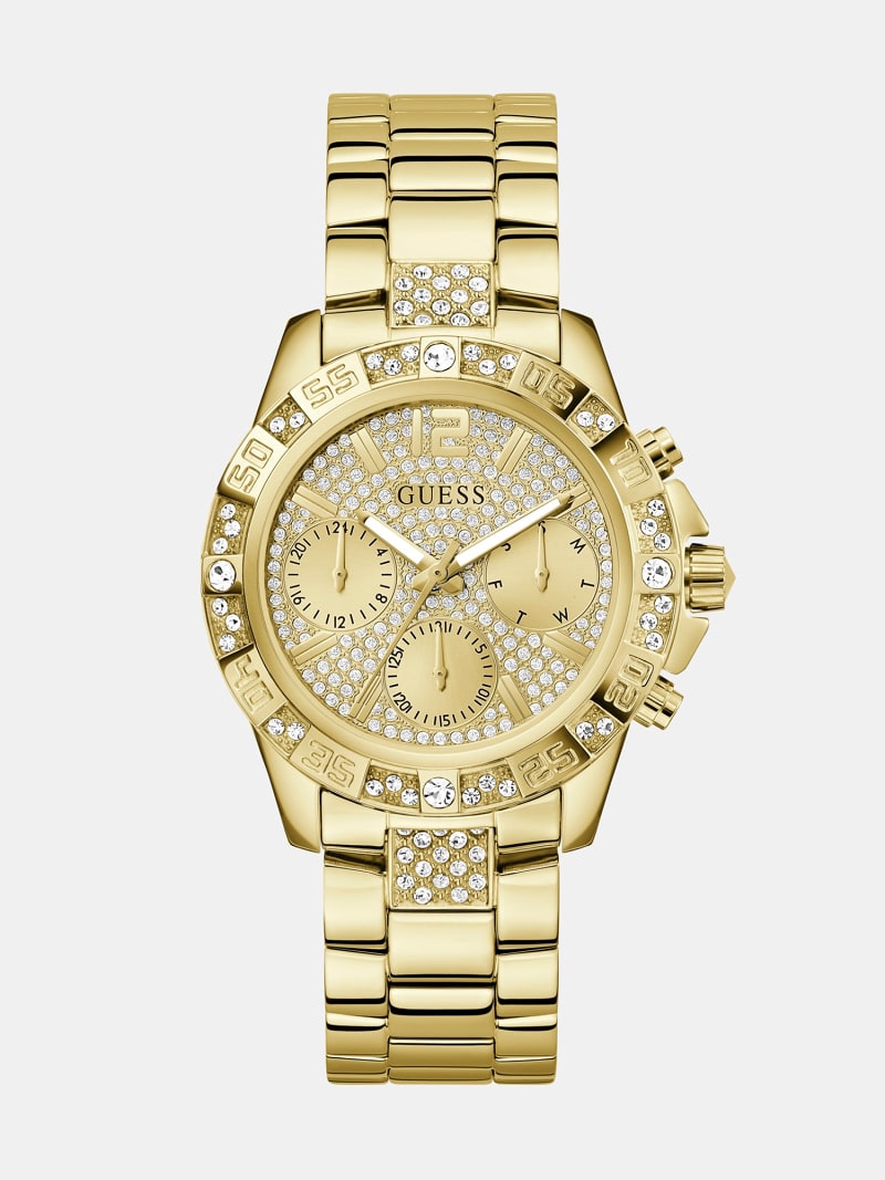 GUESS Multi function crystal watch Women