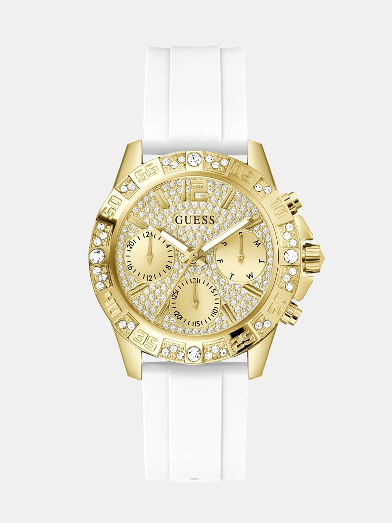 Montre Guess Prima Multi Dial Pour Femme W1020L2 - Cadran Doré - Neuf Avec Défauts Esthétiques