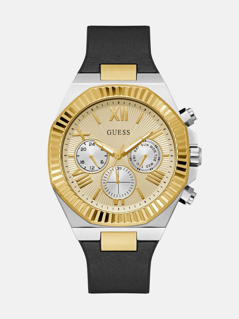 GUESS Orologio Uomo Multi-quadrante Al Quarzo GW0791G2 | Cinturino Misto, 44mm, Impermeabile 5 Bar - 5
