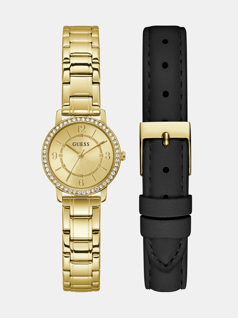 Analoog horloge met verwisselbare bandjes