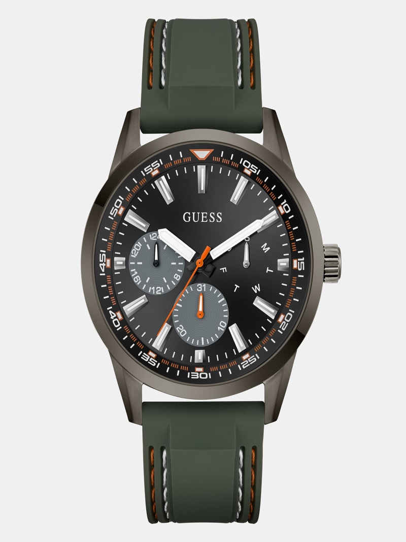 GUESS® Multi-function silicone watch 44 mm Men