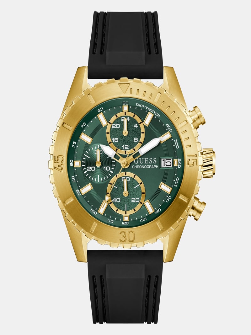 GUESS® Multi-function silicone watch 45 mm Men