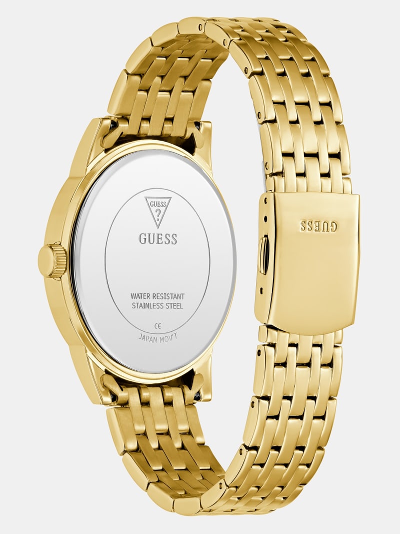Orologio Uomo GUESS Multi-quadrante GW0785G2 – Quarzo, Cinturino Acciaio Oro, Cassa 46mm, Impermeabile 5 ATM