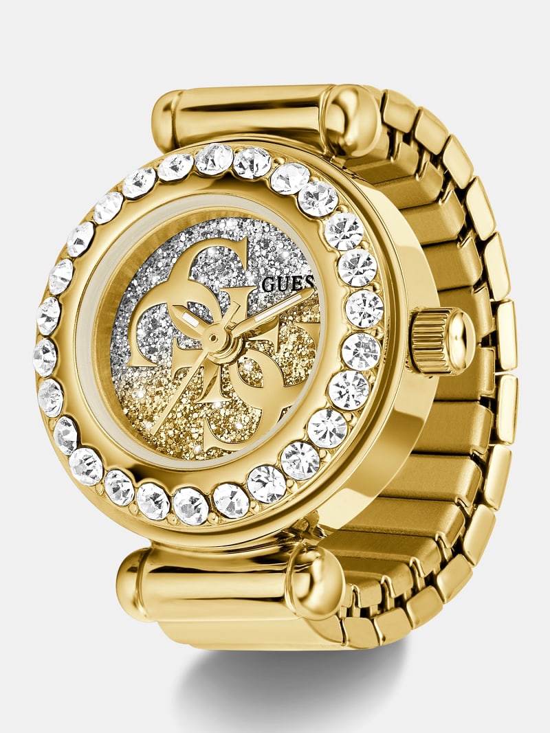 GUESS® Crystal Stainless steel analogue ring 18 mm Women