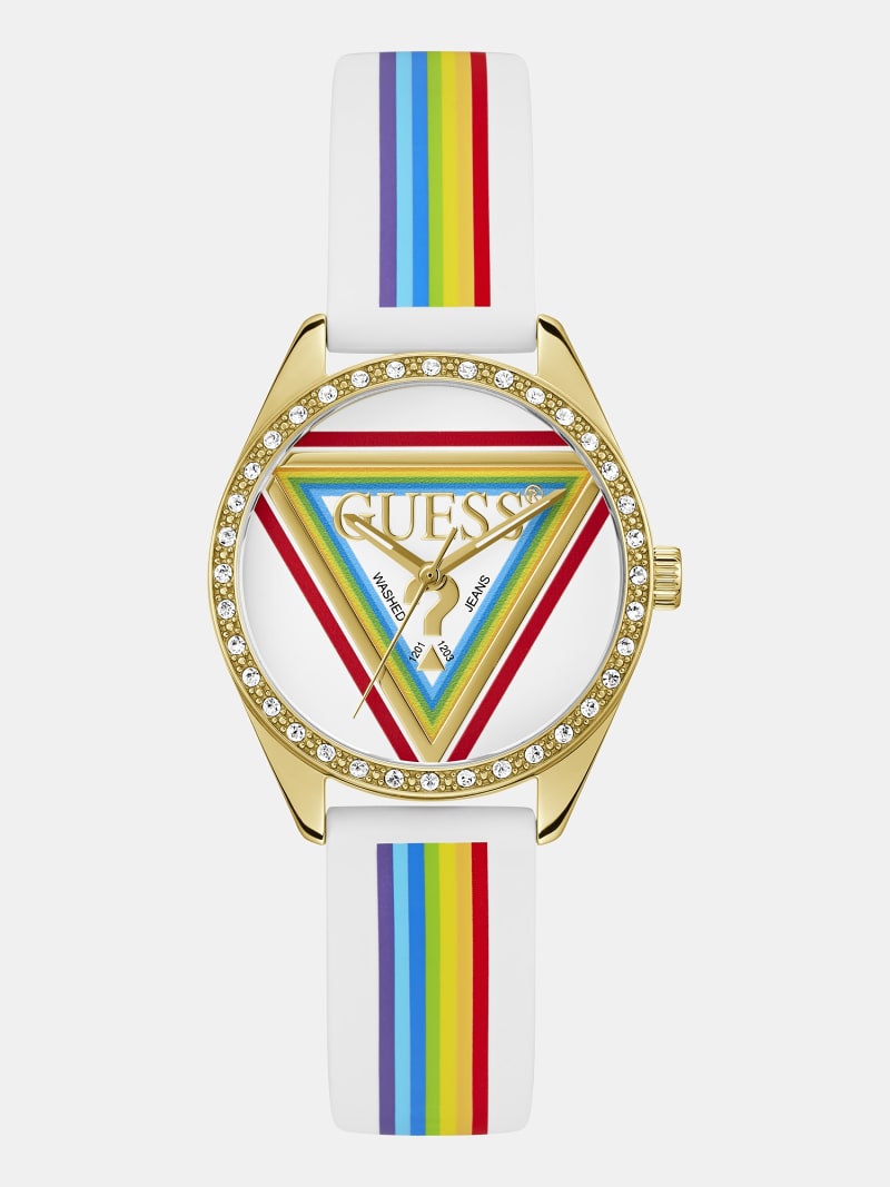 GUESS Orologio Analogico Quarzo da Uomo con Cinturino in Silicone GW0334G3