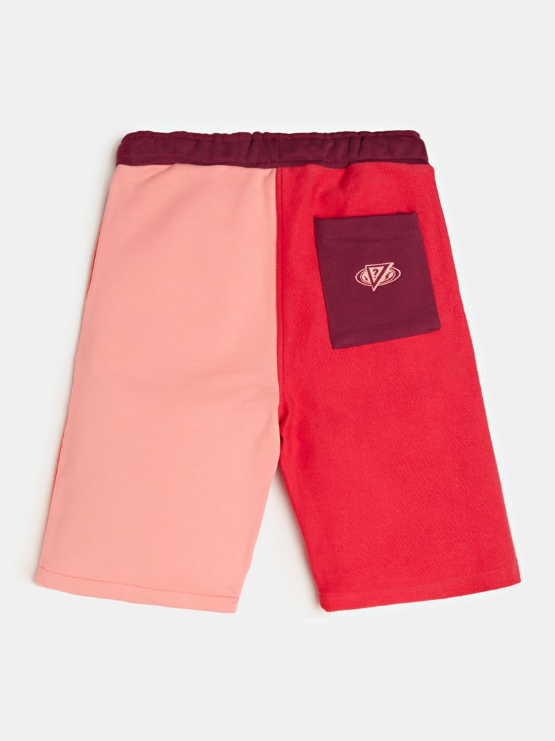 guess color block shorts