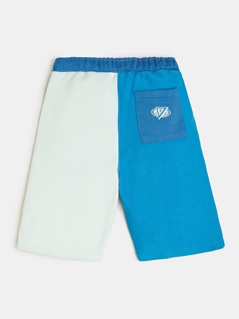 guess color block shorts