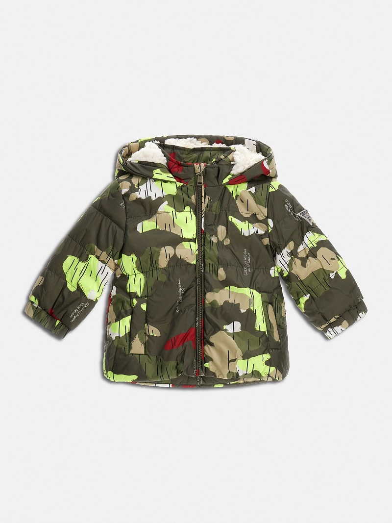 All over print puffer
