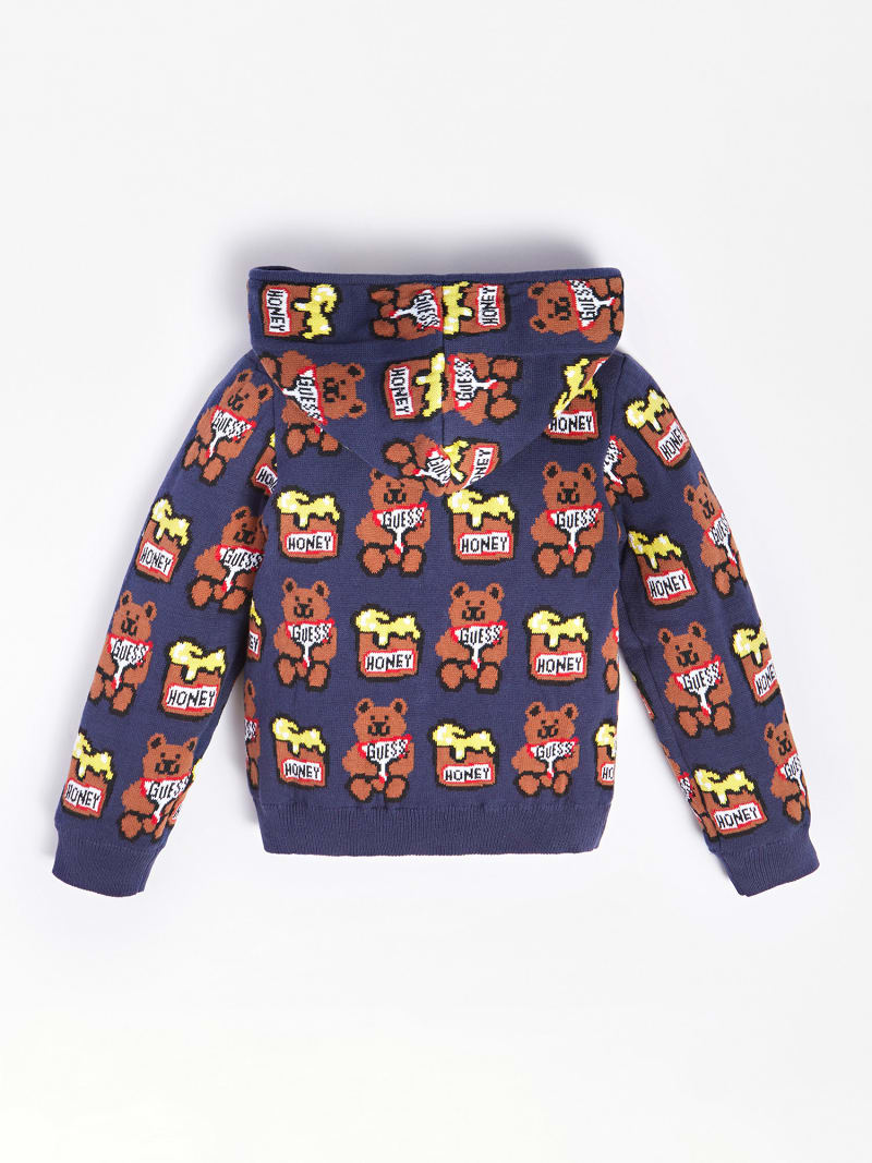 ALL OVER LOGO JACQUARD SWEATER | GUESS® Kids
