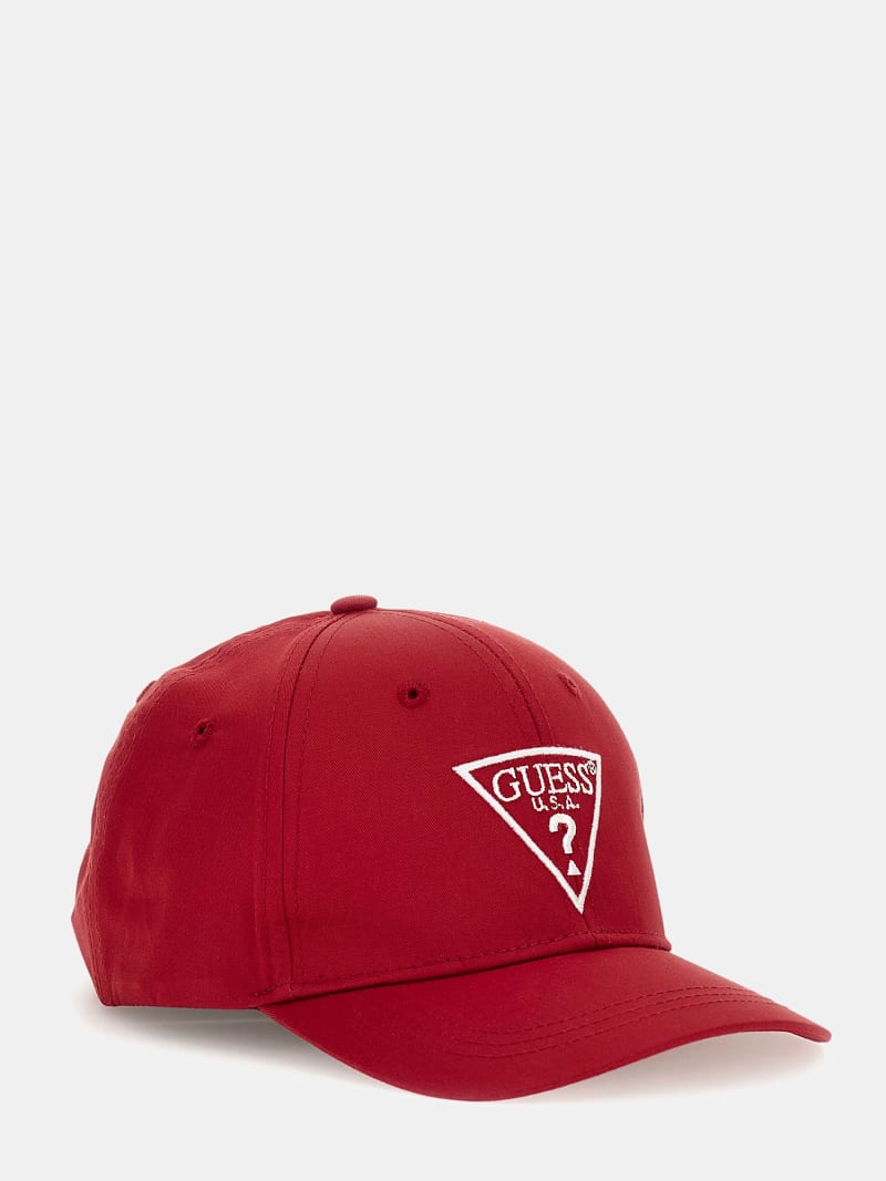 Cappello con visiera con logo triangolo