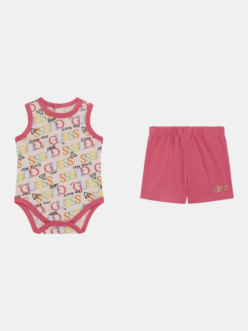 GUESS® Set mit Body und Shorts