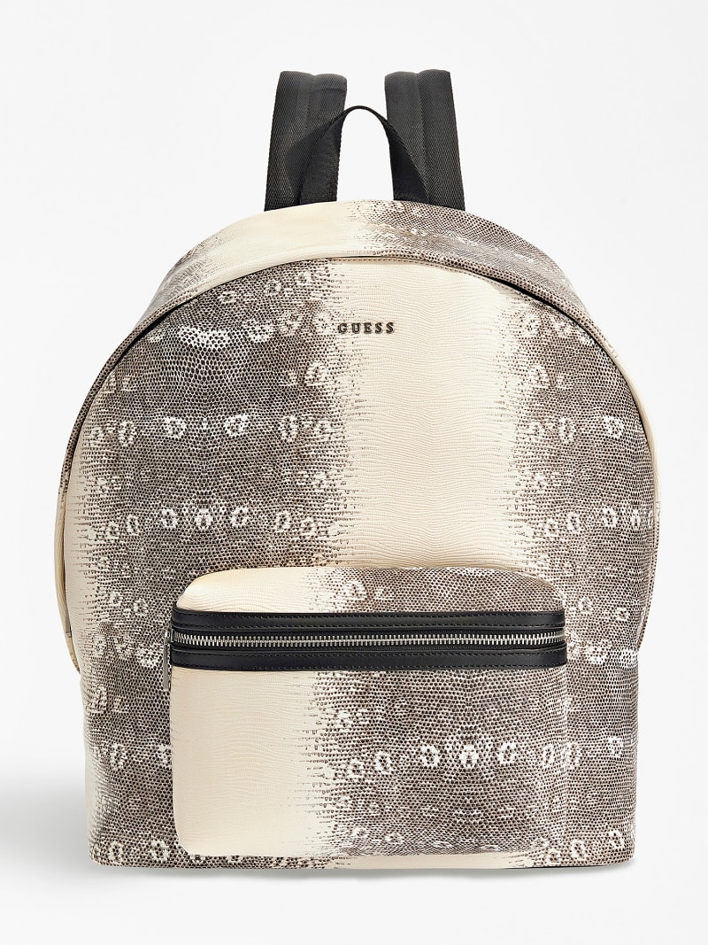 Guess backpack silver on sale